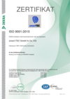 Zertifikat DIN ISO 9001:2015