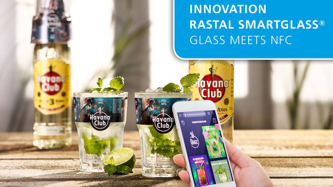 Havana Club Glas mit NFC-Technologie von smart-TEC | © smart-TEC GmbH & Co. KG